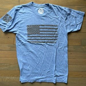 American flag red white blue apparel t-shirt